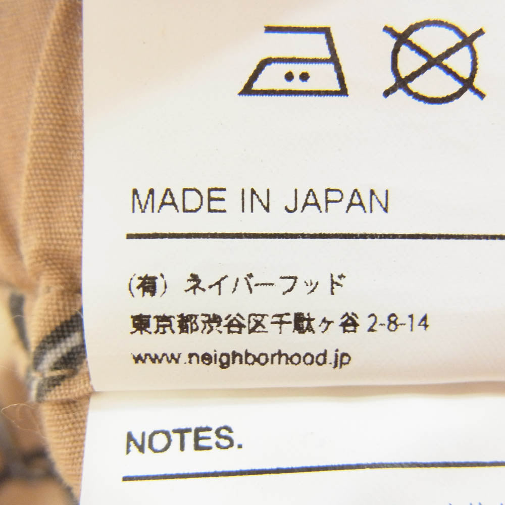 NEIGHBORHOOD ネイバーフッド Gramicci グラミチ 20SS 201AQGMN-PTM01 × GRAMICCI NHGM WIRE/C-PT グラミチ ワイヤー プリント イージーパンツ ブラウン系 S【中古】