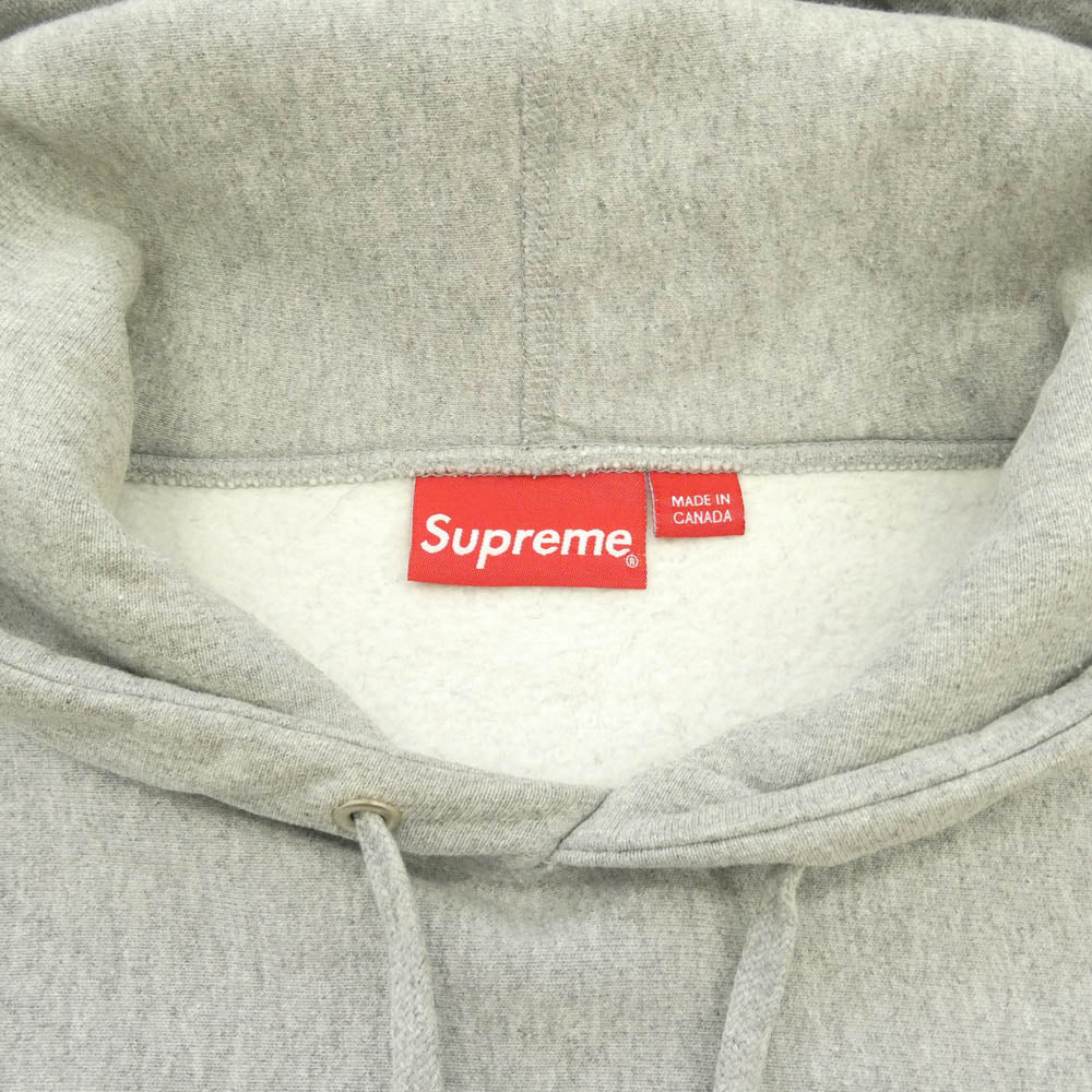 Supreme シュプリーム 17SS Multi Color Classic Logo Hooded Sweatshirt マルチカラー クラシック ロゴ 刺繍 プルオーバー スウェット パーカー グレー系 M【中古】