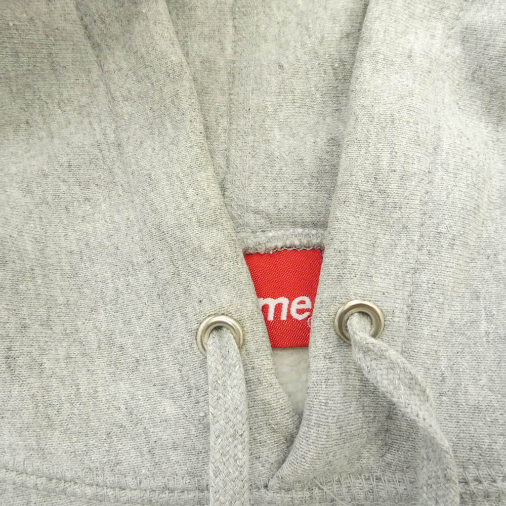 Supreme シュプリーム 17SS Multi Color Classic Logo Hooded Sweatshirt マルチカラー クラシック ロゴ 刺繍 プルオーバー スウェット パーカー グレー系 M【中古】