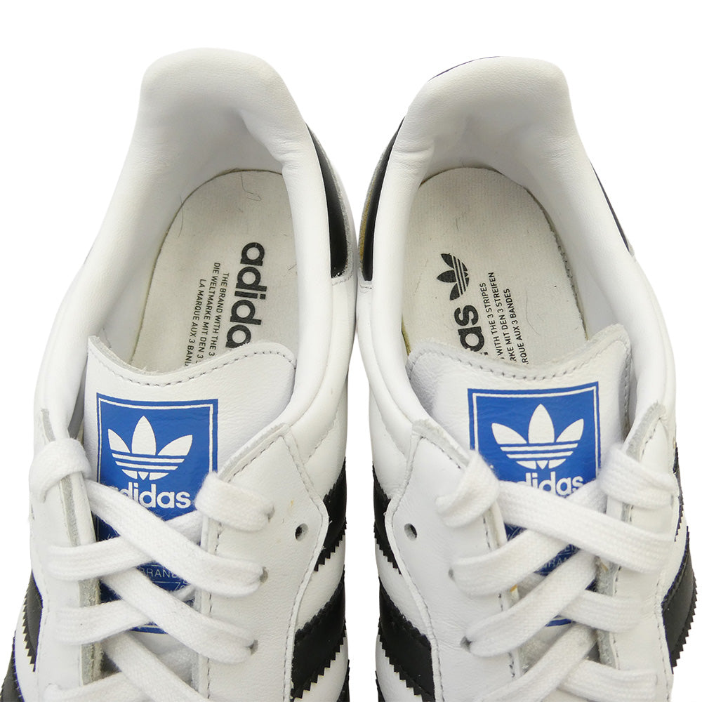 adidas アディダス B75806 Samba OG Cloud White Core Black Clear Granite サンバ OG ローカット スニーカー マルチカラー系 26.5cm【中古】