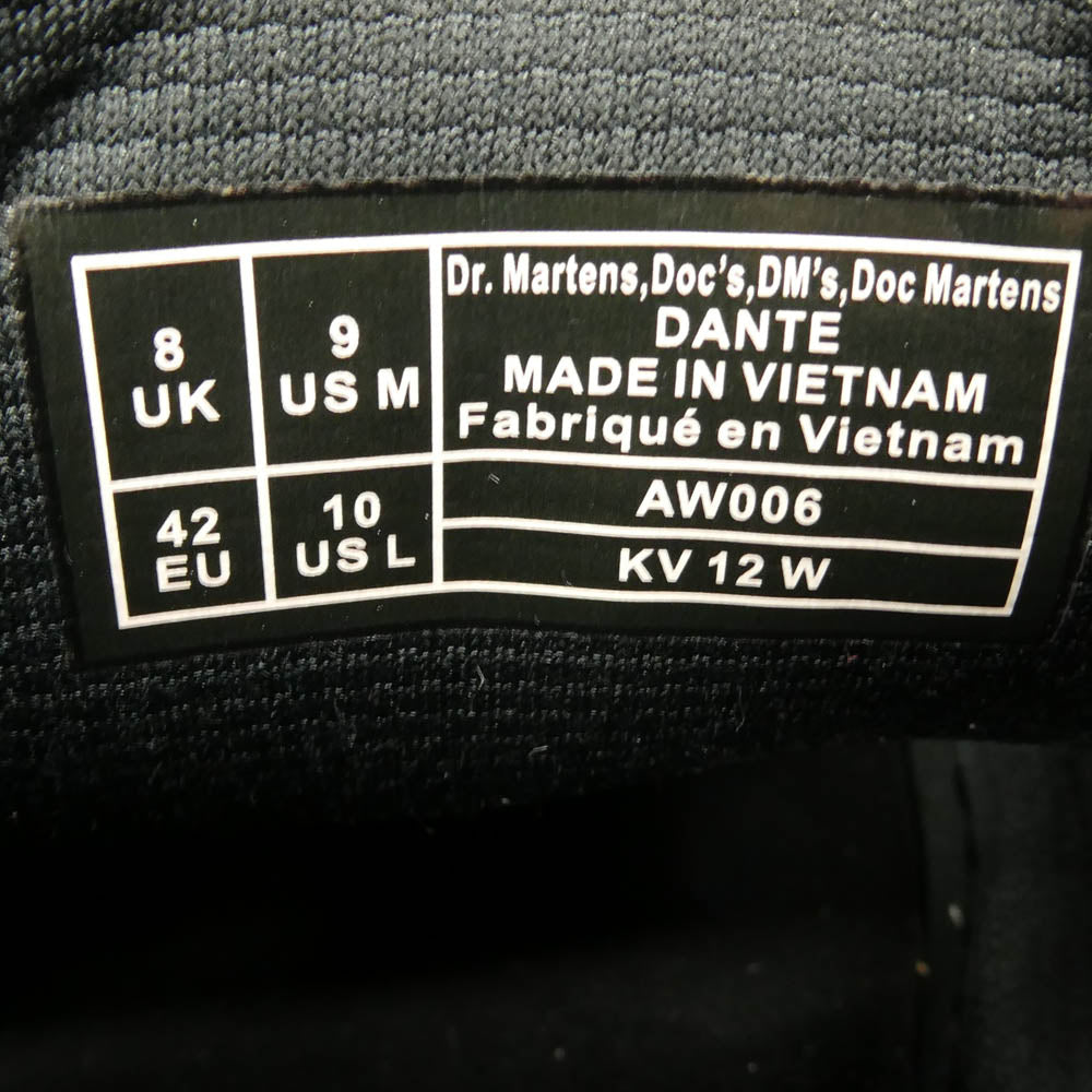 Dr.Martens ドクターマーチン 27411001 DANTE ダンテ キャンバス シューズ ブラック系 UK8【中古】