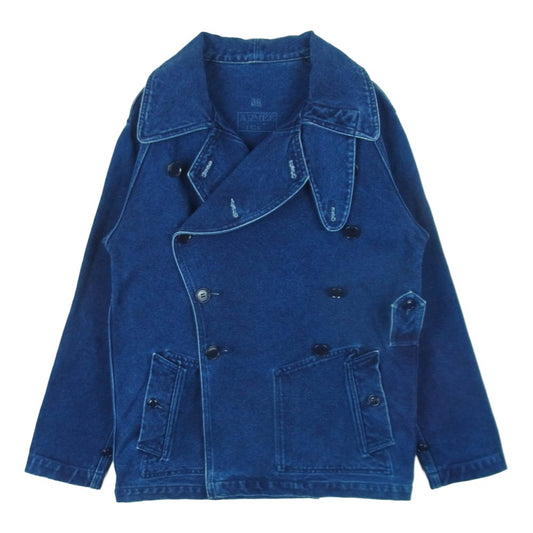 FULLCOUNT フルカウント Lot.2781 FRENCH ARMY MOTOR CYCLE COAT フレンチアーミー デニム モーターサイクルコート インディゴブルー系 38【中古】