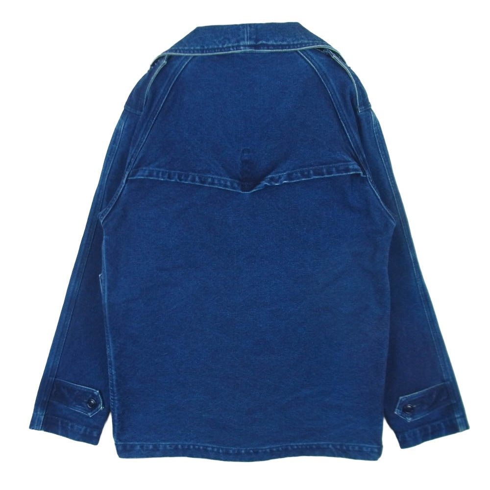 FULLCOUNT フルカウント Lot.2781 FRENCH ARMY MOTOR CYCLE COAT フレンチアーミー デニム モーターサイクルコート インディゴブルー系 38【中古】