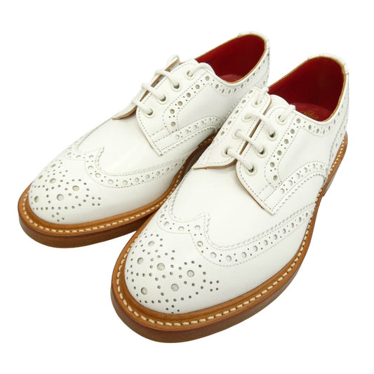 JUNYA WATANABE COMME des GARCONS MAN ジュンヤワタナベコムデギャルソンマン Tricker's トリッカーズ × Tricker's トリッカーズ 英国製 BOURTON whitecalf Derby Wネーム バートン ホワイトカーフ ウイングチップ シューズ ホワイト系 7【極上美品】【中古】