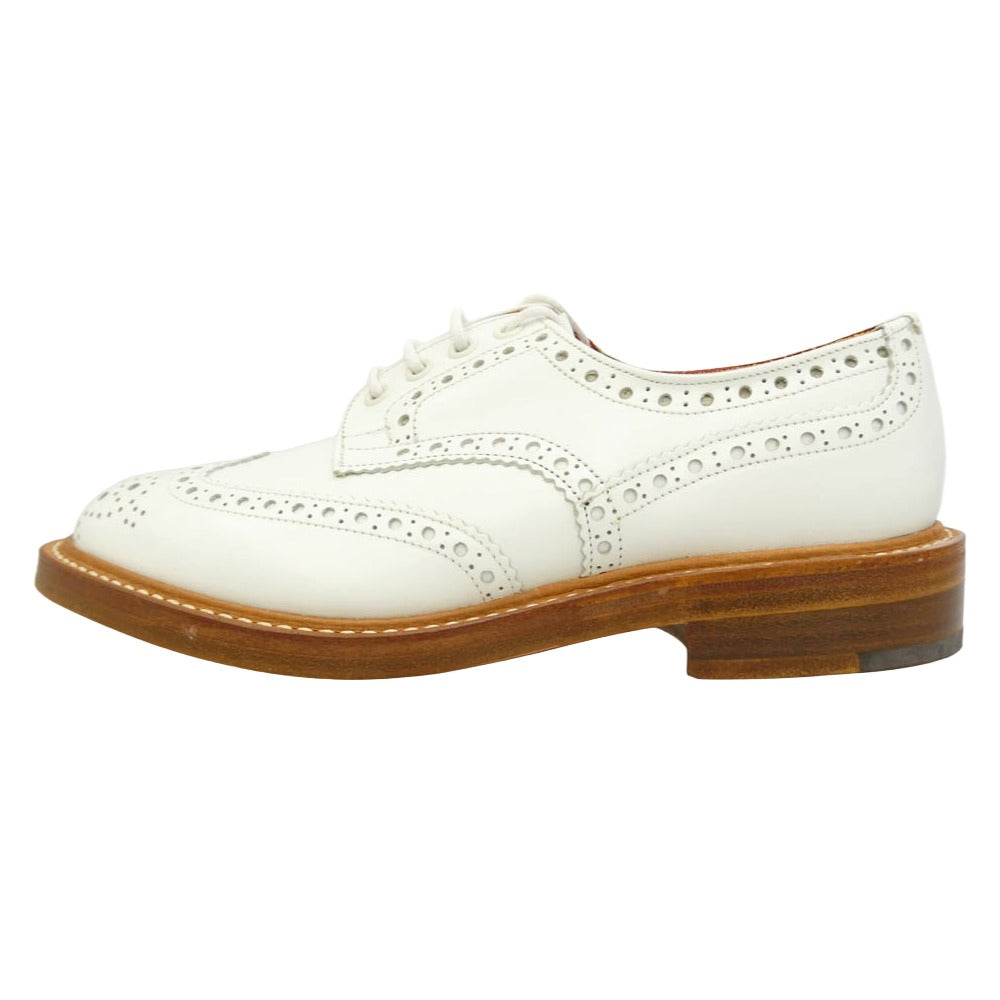 JUNYA WATANABE COMME des GARCONS MAN ジュンヤワタナベコムデギャルソンマン Tricker's トリッカーズ × Tricker's トリッカーズ 英国製 BOURTON whitecalf Derby Wネーム バートン ホワイトカーフ ウイングチップ シューズ ホワイト系 7【極上美品】【中古】