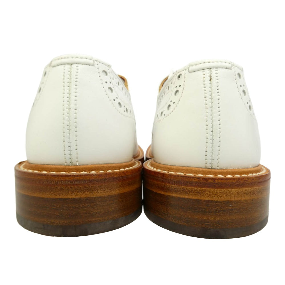 JUNYA WATANABE COMME des GARCONS MAN ジュンヤワタナベコムデギャルソンマン Tricker's トリッカーズ × Tricker's トリッカーズ 英国製 BOURTON whitecalf Derby Wネーム バートン ホワイトカーフ ウイングチップ シューズ ホワイト系 7【極上美品】【中古】