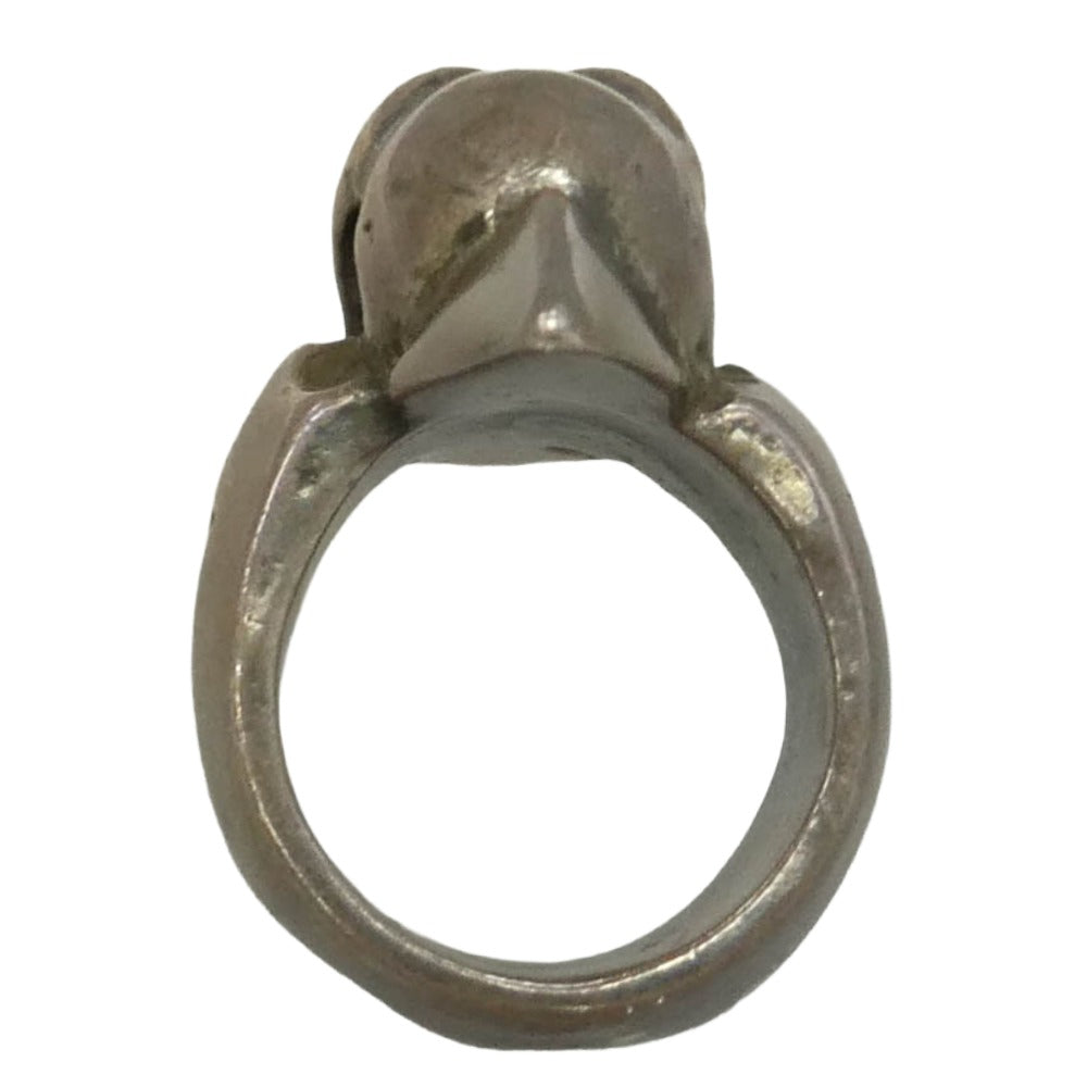 GABOR ガボール ギャランティ付属 ホールディング Skull With Spike Ring スパイクスカルリング 約9.5号【中古】