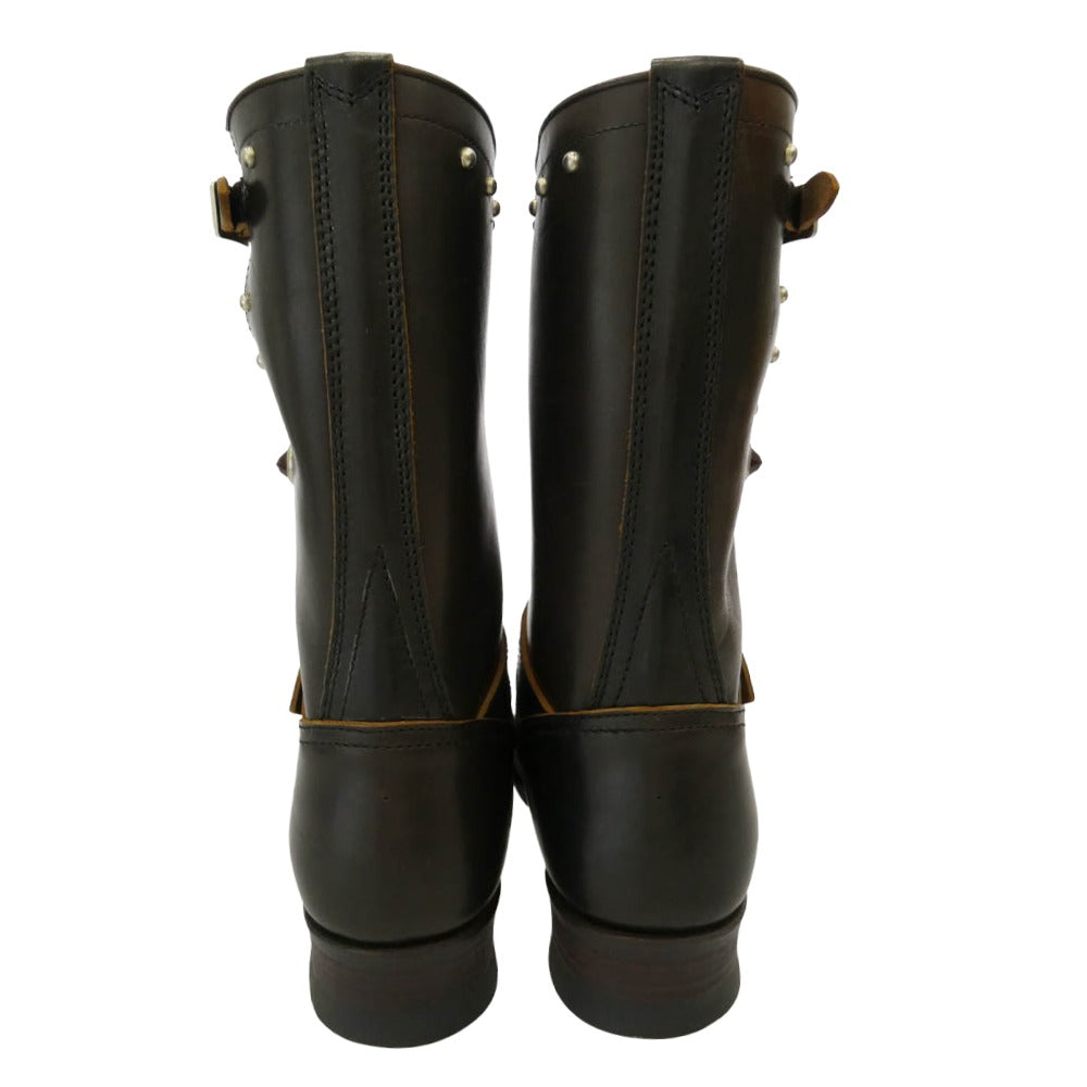 DAPPER'S ダッパーズ 40sスタイル スタッズ装飾 エンジニアブーツ ブラウン系 8【中古】