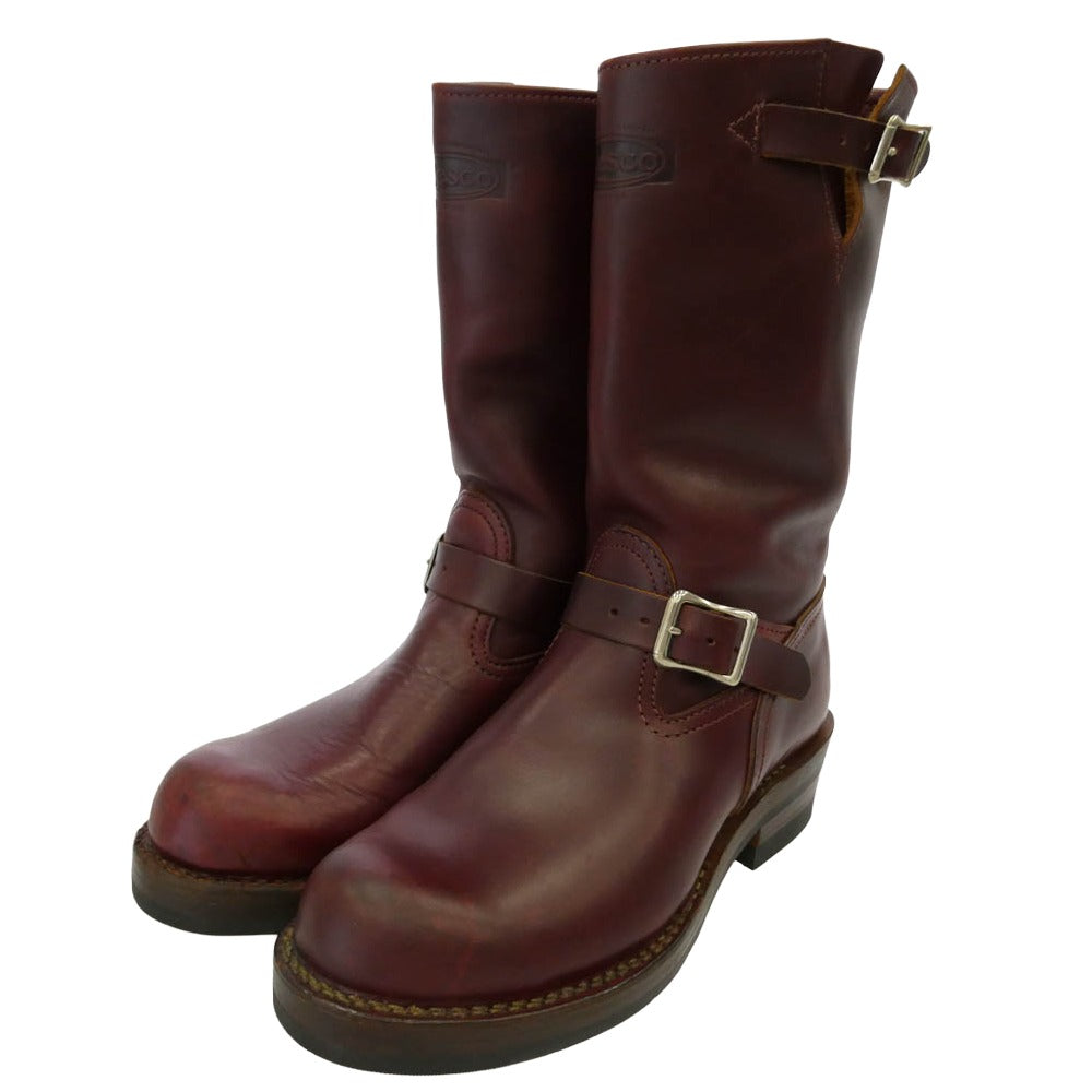 WESCO ウエスコ CUSTOM BOSS カスタムボス ビブラムソール エンジニアブーツ ワインレッド系 9.5【中古】