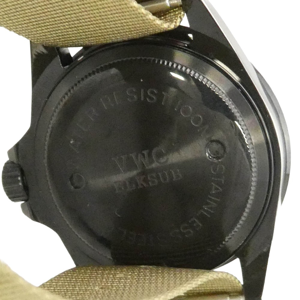 ヴァーグウォッチカンパニー CO. BLK SUB クォーツ ムーブメント 腕時計 ウォッチ ブラック系 カーキ系【美品】【中古】
