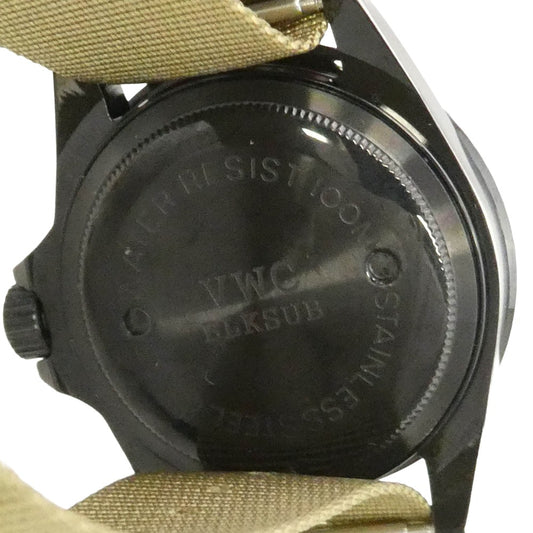 ヴァーグウォッチカンパニー CO. BLK SUB クォーツ ムーブメント 腕時計 ウォッチ ブラック系 カーキ系【美品】【中古】