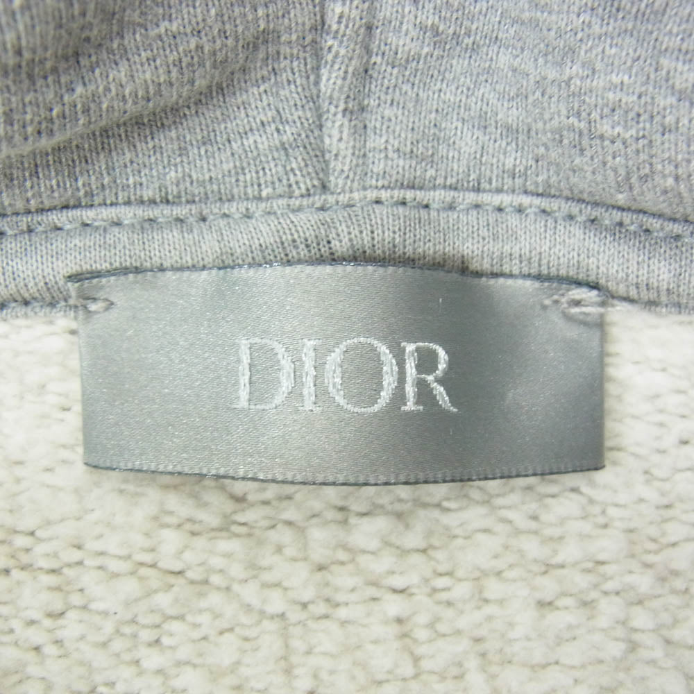 Dior ディオール 113J698A0531 ESSENTIALS CD ICON CD ロゴ 刺繍 プルオーバー スウェット パーカー フーディー グレー系 S【中古】
