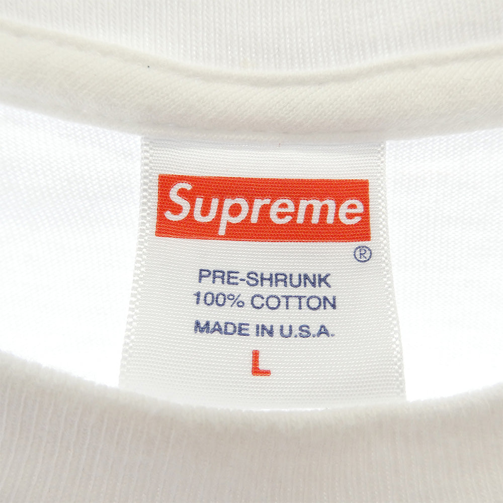 Supreme シュプリーム 21SS Snake Tee スネーク プリント 半袖 Tシャツ ホワイト系 L L【中古】