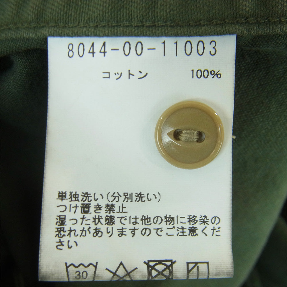 Nigel Cabourn ナイジェルケーボン 8044-00-11003 BASEBALL SHIRT ベースボール 半袖 シャツ グリーン系 46【中古】