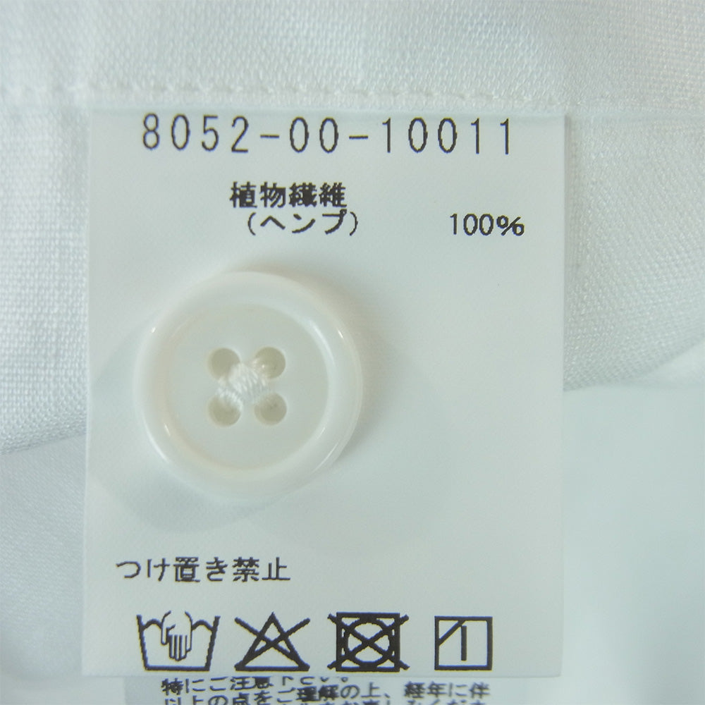 Nigel Cabourn ナイジェルケーボン 8052-00-10011 FRENCH PULLOVER SHIRT HEMP フレンチプルオーバー 長袖 シャツ ヘンプ ホワイト系 48【新古品】【未使用】【中古】