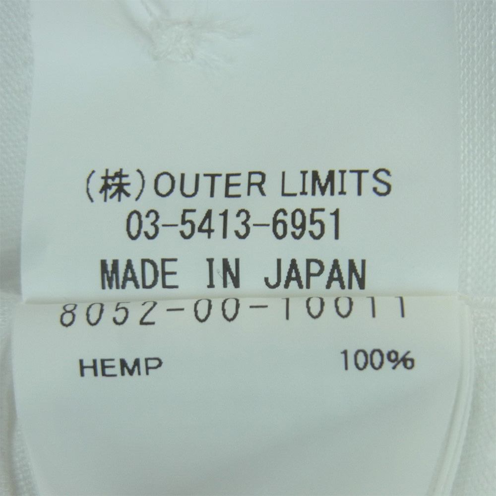 Nigel Cabourn ナイジェルケーボン 8052-00-10011 FRENCH PULLOVER SHIRT HEMP フレンチプルオーバー 長袖 シャツ ヘンプ ホワイト系 48【新古品】【未使用】【中古】