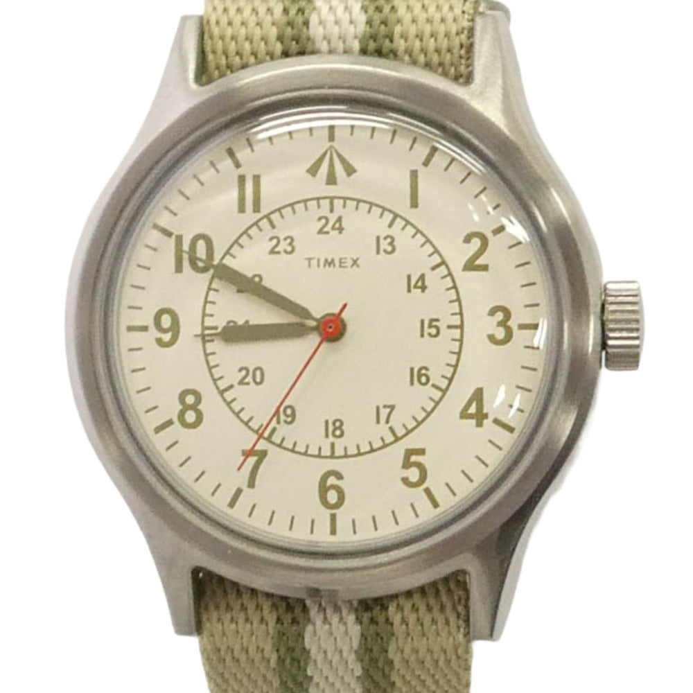 Nigel Cabourn ナイジェルケーボン TIMEX タイメックス x TIMEX タイメックス DESERT WATCH デザートウォッチ 時計 カーキ系【美品】【中古】