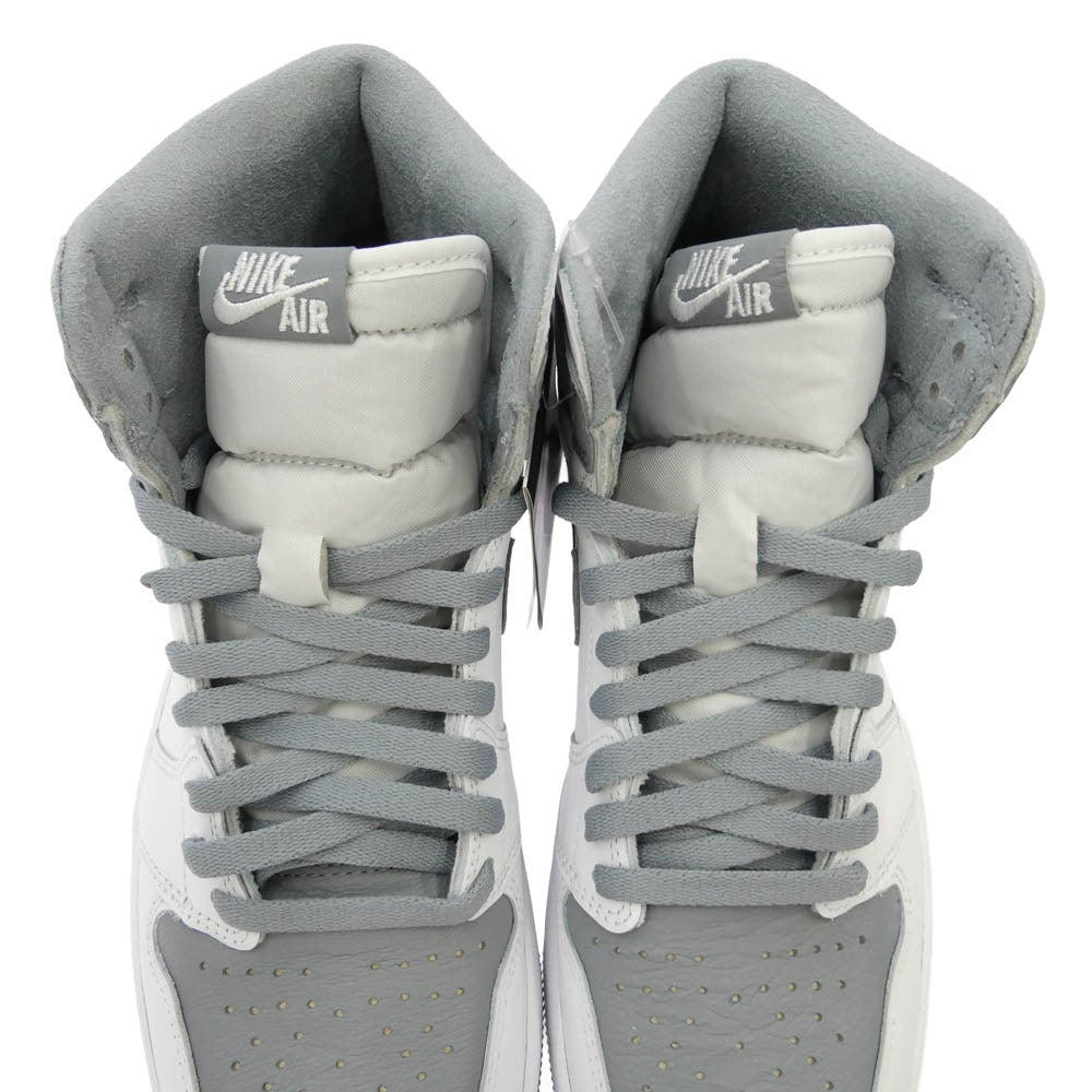 NIKE ナイキ 22SS 555088-037 Air Jordan 1 High OG Stealth AJ1 エアジョーダン ハイ OG ステルス スニーカー ホワイト系 グレー系 27cm【新古品】【未使用】【中古】