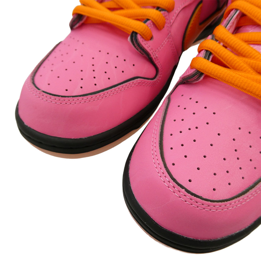 NIKE ナイキ 23AW FD2631-600 × The Powerpuff Girls SB Dunk Low Pro QS Blossom 【フェイクバスターズ鑑定済】パワーパフガールズ ダンク ロー プロ ブロッサム ピンク系 27cm【新古品】【未使用】【中古】