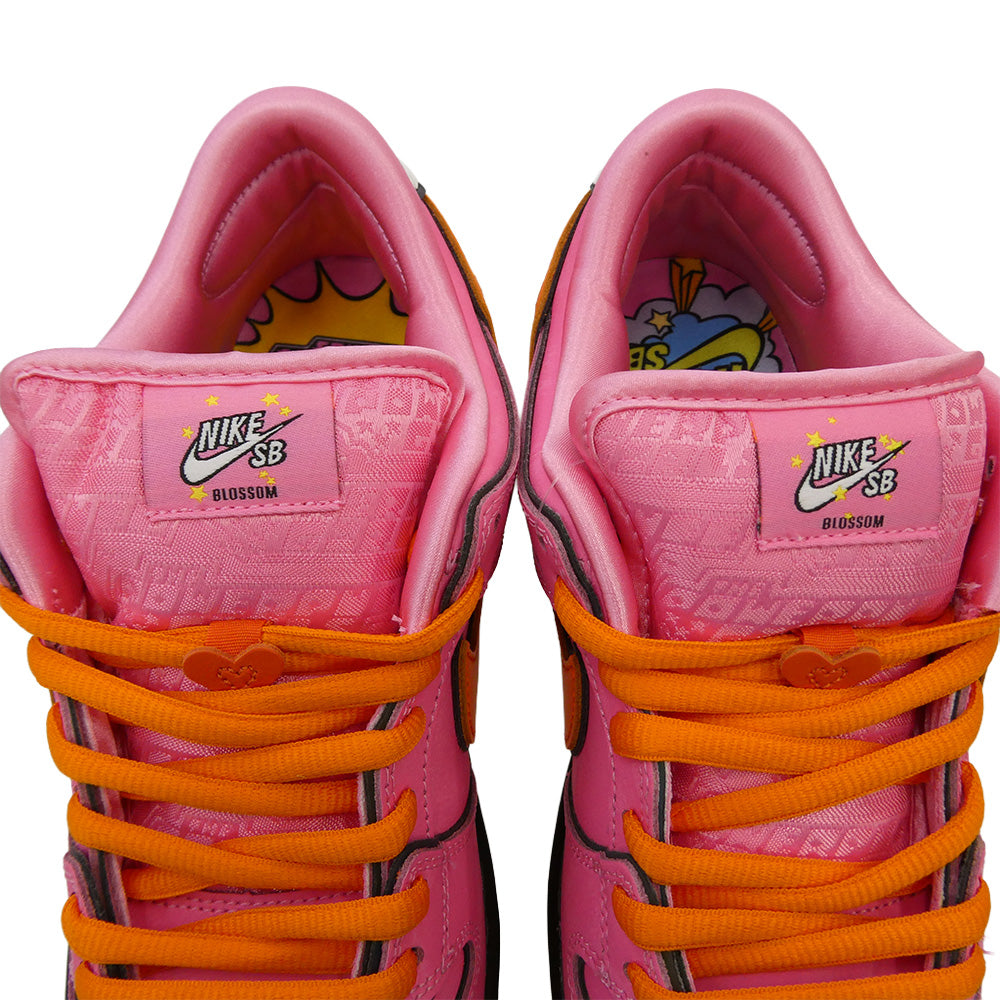 NIKE ナイキ 23AW FD2631-600 × The Powerpuff Girls SB Dunk Low Pro QS Blossom 【フェイクバスターズ鑑定済】パワーパフガールズ ダンク ロー プロ ブロッサム ピンク系 27cm【新古品】【未使用】【中古】