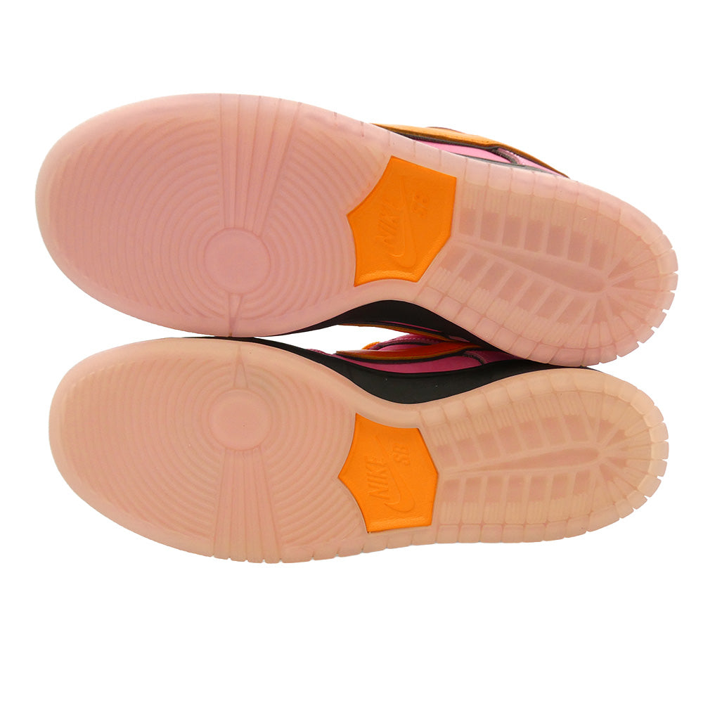 NIKE ナイキ 23AW FD2631-600 × The Powerpuff Girls SB Dunk Low Pro QS Blossom 【フェイクバスターズ鑑定済】パワーパフガールズ ダンク ロー プロ ブロッサム ピンク系 27cm【新古品】【未使用】【中古】