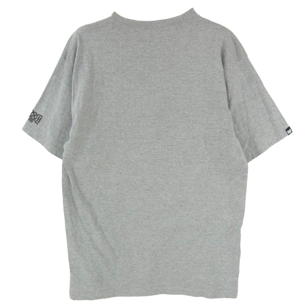 BOUNTY HUNTER バウンティーハンター ベートーベン ロゴ プリント クルーネック 丸首 半袖 Tシャツ カットソー グレー系 XL【中古】