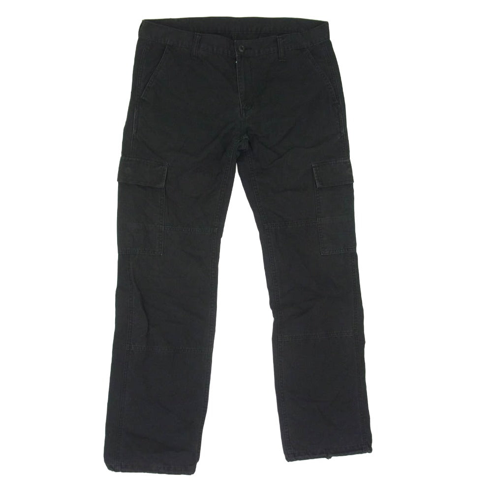 NEIGHBORHOOD ネイバーフッド DCNH-PT-19 02年製 コットン 無地 日本製 カーゴ パンツ ブラック系 L【中古】