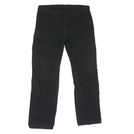 NEIGHBORHOOD ネイバーフッド DCNH-PT-19 02年製 コットン 無地 日本製 カーゴ パンツ ブラック系 L【中古】
