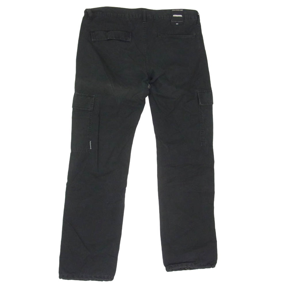 NEIGHBORHOOD ネイバーフッド DCNH-PT-19 02年製 コットン 無地 日本製 カーゴ パンツ ブラック系 L【中古】