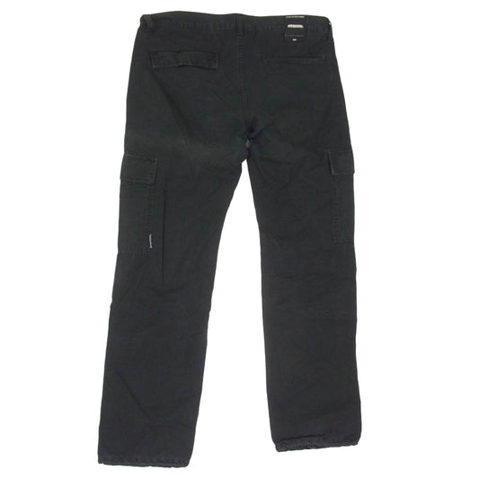 NEIGHBORHOOD ネイバーフッド DCNH-PT-19 02年製 コットン 無地 日本製 カーゴ パンツ ブラック系 L【中古】