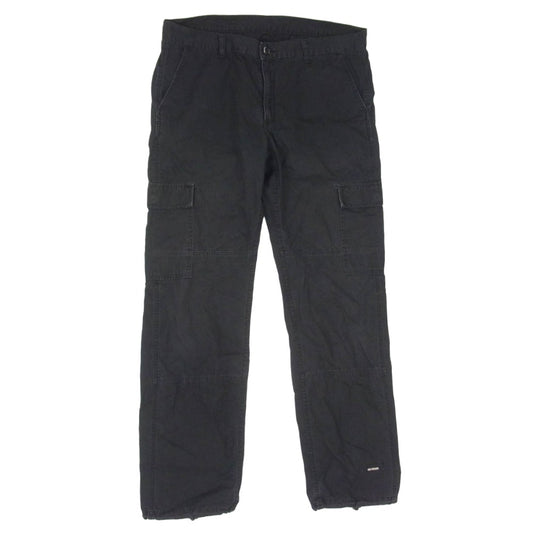 NEIGHBORHOOD ネイバーフッド DCNH-PT-05 03年製 コットン 無地 日本製 カーゴ パンツ ブラック系 XL【中古】