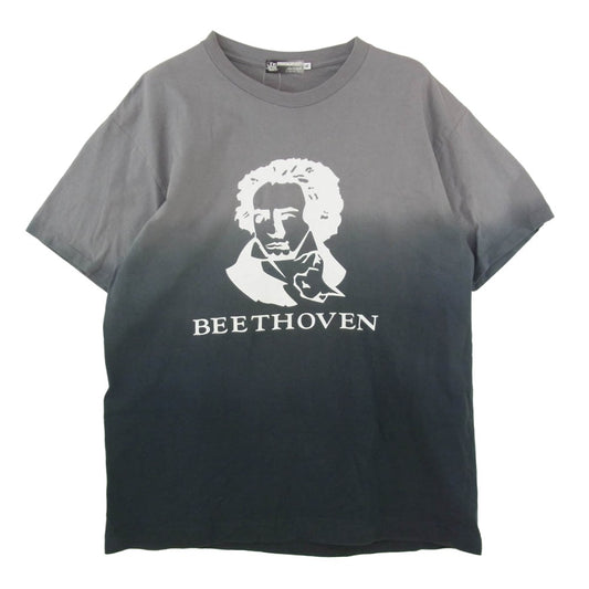A BATHING APE アベイシングエイプ 90s BEETHOVEN ベートーベン グラデーション 半袖 Tシャツ カットソー グレー系 XL【中古】