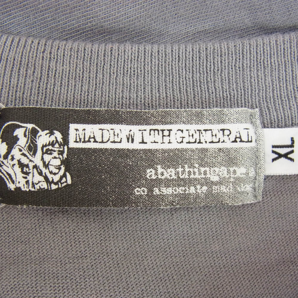 A BATHING APE アベイシングエイプ 90s BEETHOVEN ベートーベン グラデーション 半袖 Tシャツ カットソー グレー系 XL【中古】