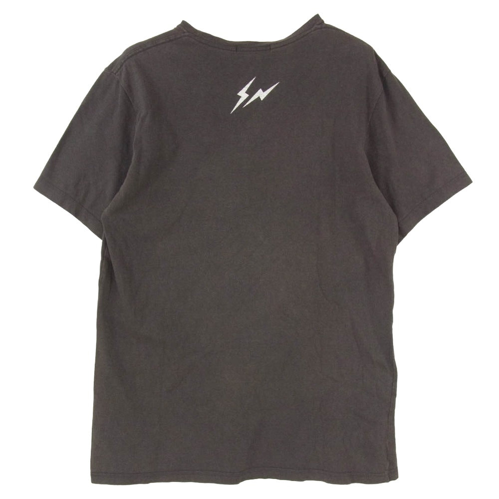 UNDERCOVER アンダーカバー FRAGMENT DESIGN フラグメントデザイン × FRAGMENT アーカイブ ナスカ 地上絵 プリント クルーネック Tシャツ グレー系 L【中古】