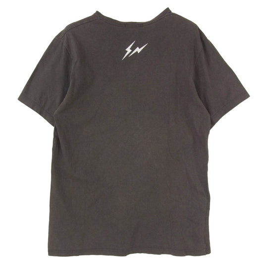 UNDERCOVER アンダーカバー FRAGMENT DESIGN フラグメントデザイン × FRAGMENT アーカイブ ナスカ 地上絵 プリント クルーネック Tシャツ グレー系 L【中古】