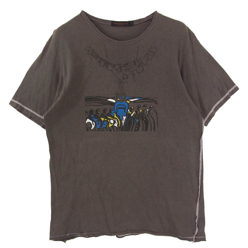 UNDERCOVER アンダーカバー 03SS SCAB期 スキャブ期 アーカイブ ダメージ 半袖 Ｔシャツ カットソー グレー系 L【中古】