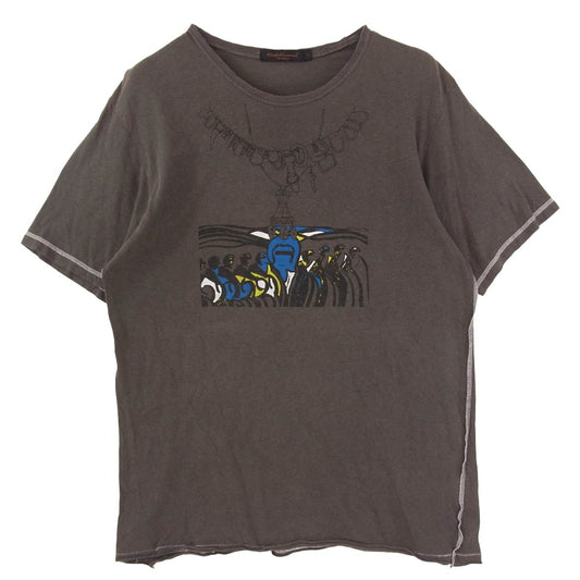 UNDERCOVER アンダーカバー 03SS SCAB期 スキャブ期 アーカイブ ダメージ 半袖 Ｔシャツ カットソー グレー系 L【中古】