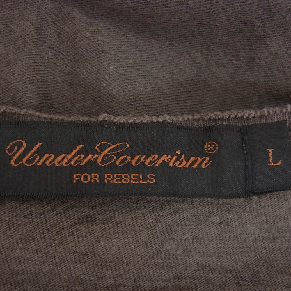UNDERCOVER アンダーカバー 03SS SCAB期 スキャブ期 アーカイブ ダメージ 半袖 Ｔシャツ カットソー グレー系 L【中古】