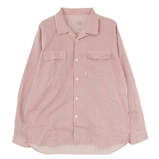 UNDERCOVER アンダーカバー 00AW D205 MELTING POT メルティングポット期 袖切替 長袖 ストライプ シャツ レッド系 L【中古】