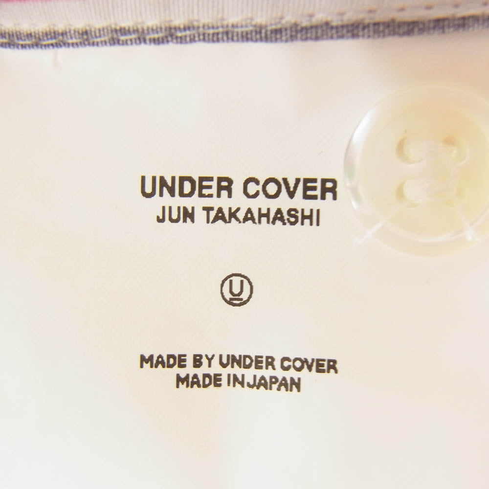 UNDERCOVER アンダーカバー 00AW D205 MELTING POT メルティングポット期 袖切替 長袖 ストライプ シャツ レッド系 L【中古】