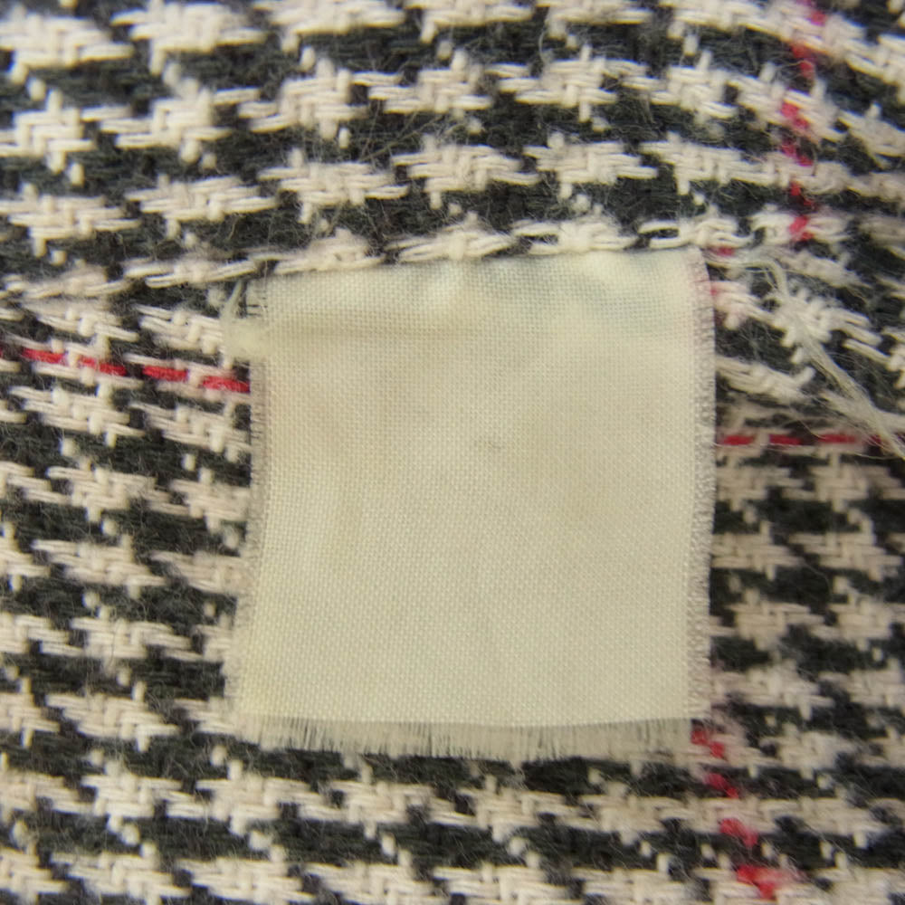 GOODENOUGH グッドイナフ FINESSE フィネス 90s 初期タグ フランネル チェック オープンカラー 長袖 シャツ ブラック系 L【中古】