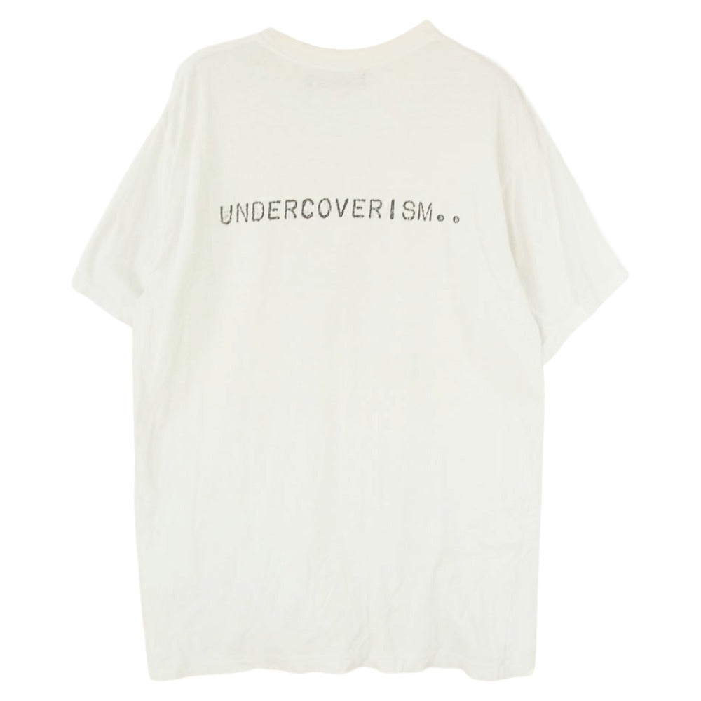 UNDERCOVER アンダーカバー 02AW Save For Your Doomed Future 魔女期 アーカイブ スカル 半袖 Tシャツ オフホワイト系 L【中古】