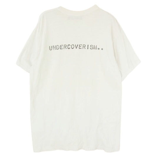 UNDERCOVER アンダーカバー 02AW Save For Your Doomed Future 魔女期 アーカイブ スカル 半袖 Tシャツ オフホワイト系 L【中古】