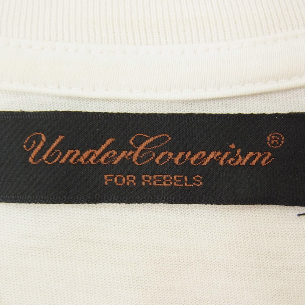 UNDERCOVER アンダーカバー 02AW Save For Your Doomed Future 魔女期 アーカイブ スカル 半袖 Tシャツ オフホワイト系 L【中古】