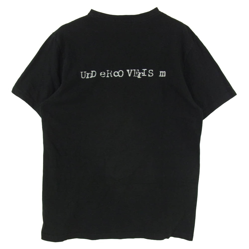 UNDERCOVER アンダーカバー 03AW paper doll artscabut期 スカル ドクロ アーカイブ 半袖 Tシャツ カットソー ブラック系 L【中古】