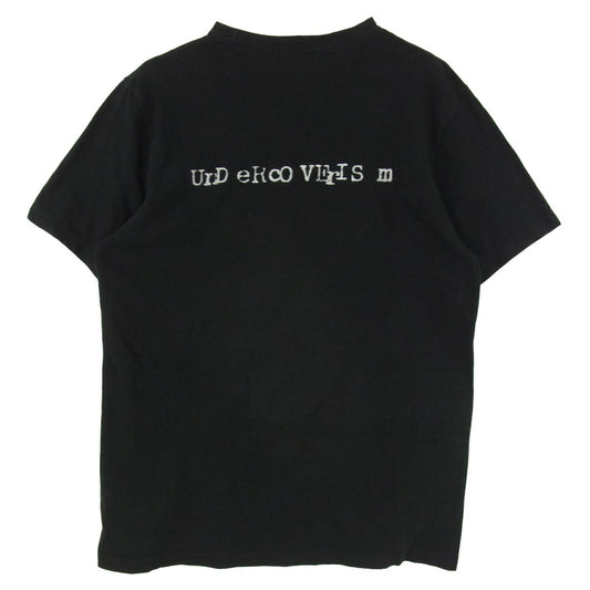 UNDERCOVER アンダーカバー 03AW paper doll artscabut期 スカル ドクロ アーカイブ 半袖 Tシャツ カットソー ブラック系 L【中古】