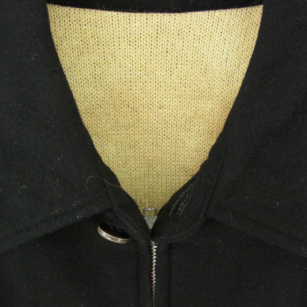 COMME des GARCONS HOMME コムデギャルソンオム HJ-040780 田中オム AD1997 90s ウール ジップ アップ ジャケット ブラック系 M【中古】