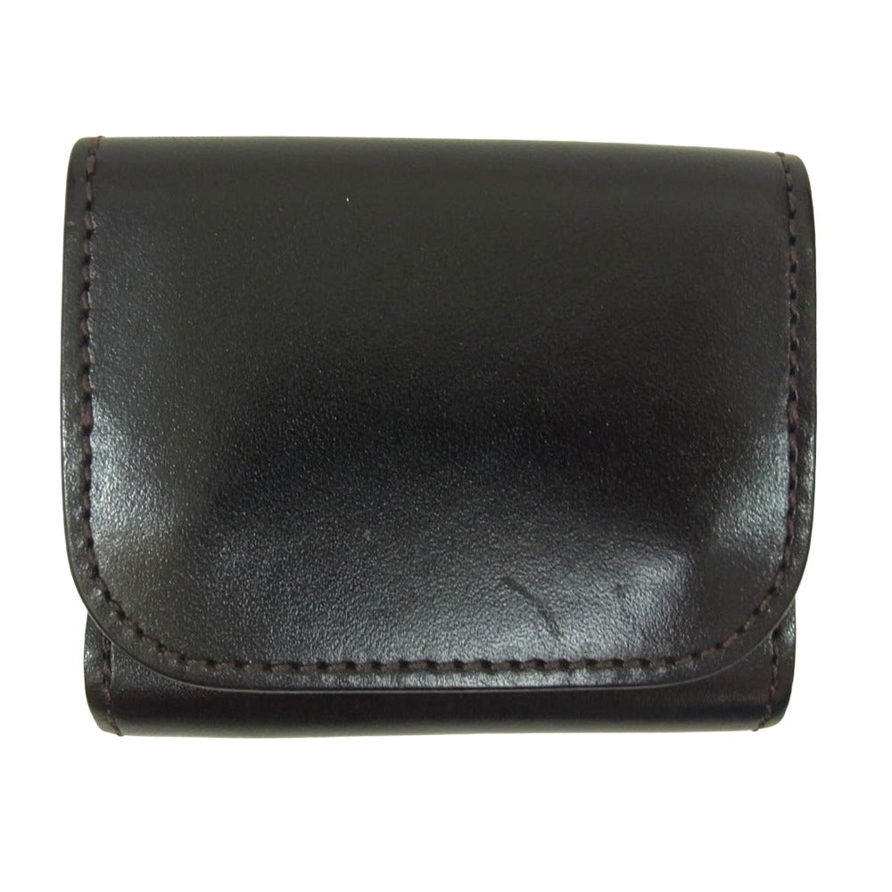 WILDSWANS ワイルドスワンズ SADDLE PULL UP STELLA サドルプルアップ ステラ コンパクトウォレット ダークブラウン系【中古】