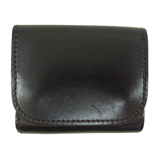 WILDSWANS ワイルドスワンズ SADDLE PULL UP STELLA サドルプルアップ ステラ コンパクトウォレット ダークブラウン系【中古】