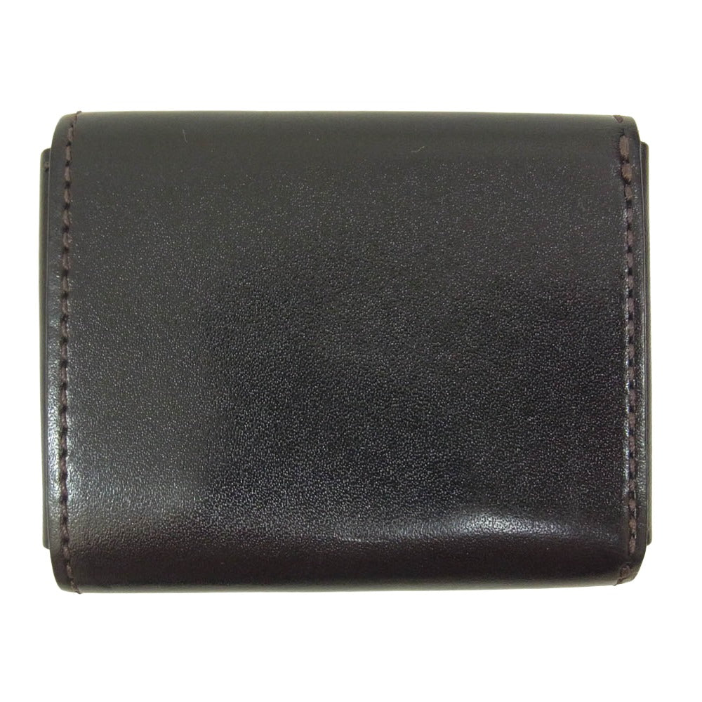 WILDSWANS ワイルドスワンズ SADDLE PULL UP STELLA サドルプルアップ ステラ コンパクトウォレット ダークブラウン系【中古】